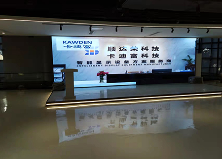 百度VR展廳項(xiàng)目led顯示屏P2全彩屏